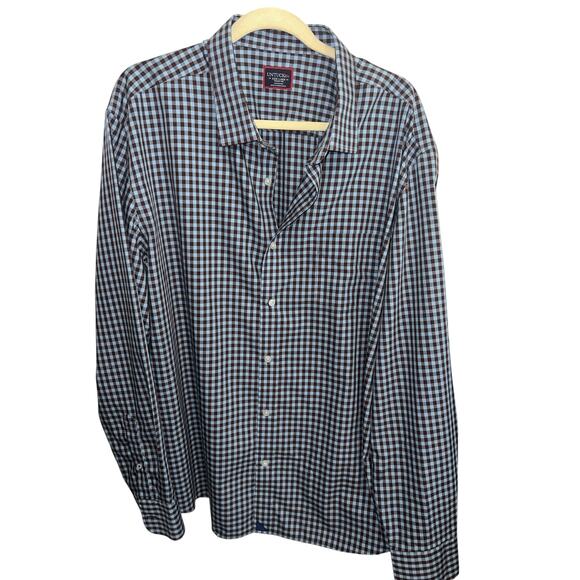 UNTUCKit men’s long sleeve button down collared  plaid shirt, size 3X - Picture 1 of 4